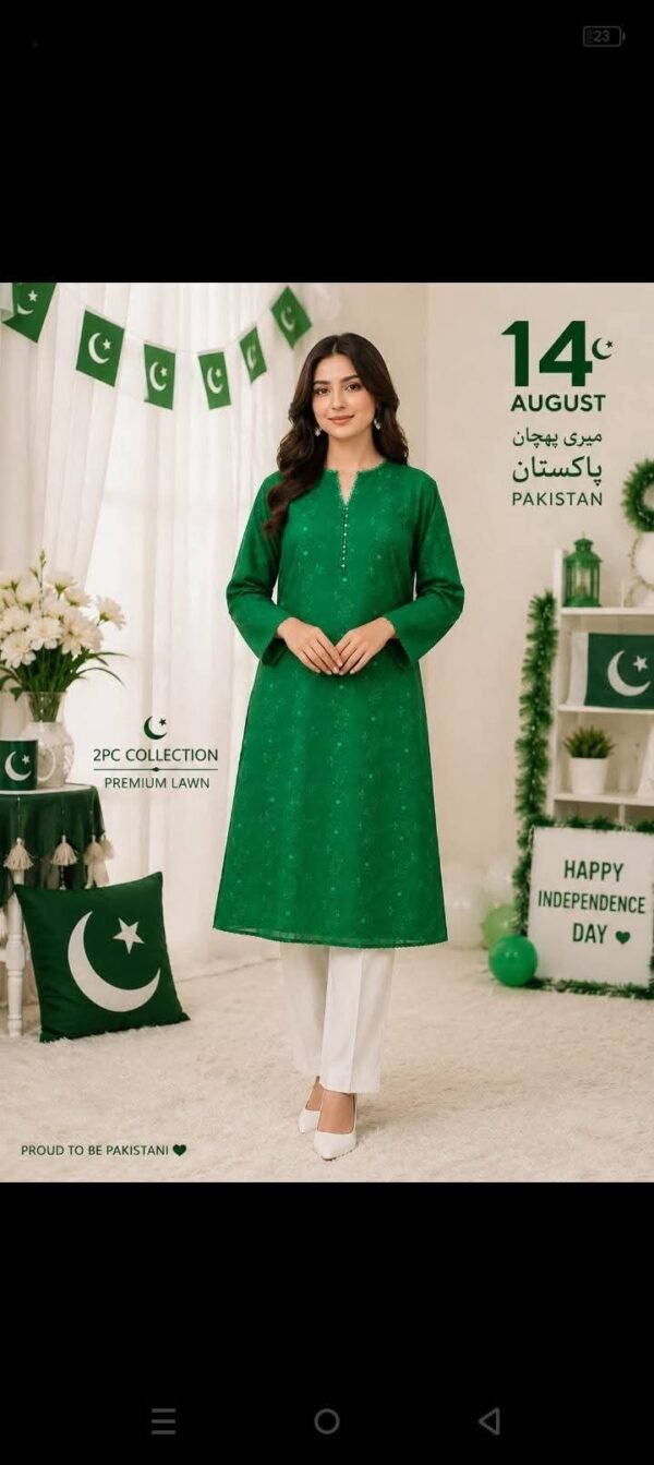 14 AUChickenkari 3-Piece Suit For Independence Day Dress For Girls