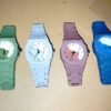 1785835717096 Premium Arabic Numerals Wrist Watch – Silicon Strap, Islamic Dial (Blue & Army Green)