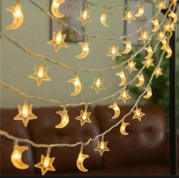 ✨ Moon & Star LED Fairy Lights ✨  "Turn your room into a dreamy starry night with these elegant Moon & Star Fairy Lights!" 🌙⭐