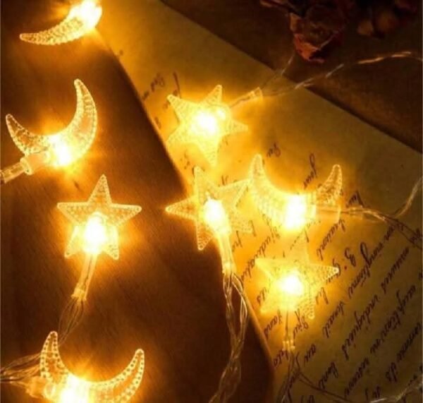 ✨ Moon & Star LED Fairy Lights ✨  "Turn your room into a dreamy starry night with these elegant Moon & Star Fairy Lights!" 🌙⭐