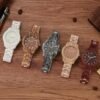 IMG-20260811-WA0103 Fashion Women Watches Casual Wooden Pattern Plastic Band Quartz Watch Relogios Feminino(Without Box)