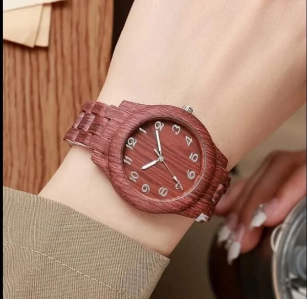 IMG-20260811-WA0113 Fashion Women Watches Casual Wooden Pattern Plastic Band Quartz Watch Relogios Feminino(Without Box)