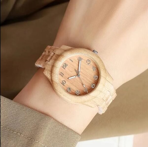 IMG-20260811-WA0117 Fashion Women Watches Casual Wooden Pattern Plastic Band Quartz Watch Relogios Feminino(Without Box)